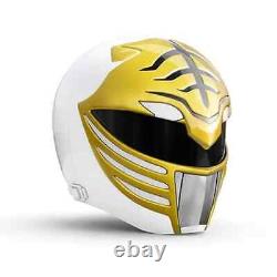 Power Rangers Tommy O Lightning Collection White Ranger Wearable Helmet + Stand