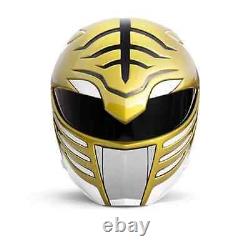 Power Rangers Tommy O Lightning Collection White Ranger Wearable Helmet + Stand