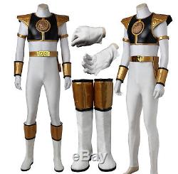 Power Rangers Tommy Oliver White Ranger Cosplay Costume Custom Made Halloween