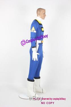 Power Rangers Turbo Cosplay Blue Turbo Ranger Cosplay Costume incl. Boots covers