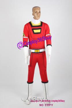 Power Rangers Turbo Cosplay Red Turbo Ranger Cosplay Costume incl. Boots covers