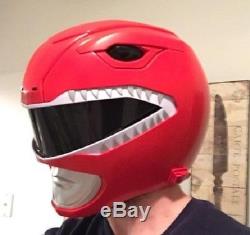 Power Rangers Wearable Helmet Mighty Morphin Legacy Red Ranger Cosplay Costume