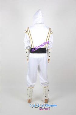 Power Rangers White Ninjetti Ranger Cosplay Costume incl. Gloves and resin coin