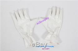 Power Rangers White Ninjetti Ranger Cosplay Costume include gloves