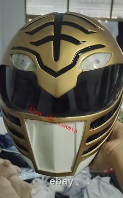 Power Rangers White Ranger 1/1 Mighty Morphin Legacy Helmet Resin Custom Cosplay