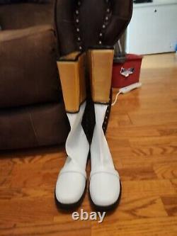 Power Rangers White Ranger Cosplay Boots
