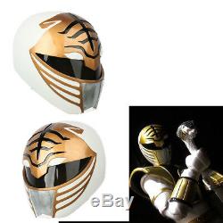 Power Rangers White Ranger Cosplay Helmet Costume Prop Mask Halloween Party Gift