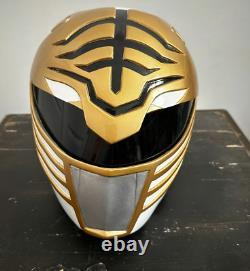 Power Rangers White Ranger Mighty Morphin Legacy Helmet Custom Cosplay