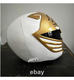 Power Rangers White Ranger Mighty Morphin Legacy Helmet Custom Cosplay