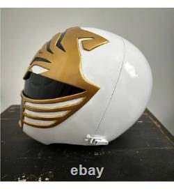 Power Rangers White Ranger Mighty Morphin Legacy Helmet Custom Cosplay