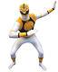 Power Rangers White Ranger Morphsuit Costume Cosplay Outfit Halloween Adult XL