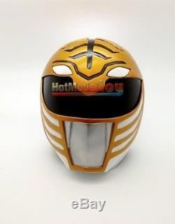 Power Rangers White Tiger MMPR Helmet Hand Made Cosplay Life Size