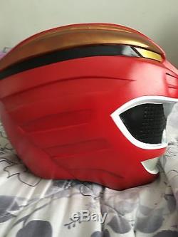 Power Rangers Wild Force Red Helmet Costume Cosplay No Clasps Gaoranger