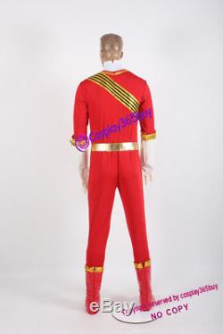 Power Rangers Wild Force Red Wild Force Ranger Cosplay Costume incl. Boots cover