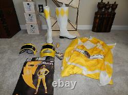 Power Rangers Yellow Adult Cosplay Boots Sexy Morphin Halloween Costume 67364