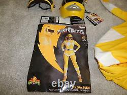 Power Rangers Yellow Adult Cosplay Boots Sexy Morphin Halloween Costume 67364