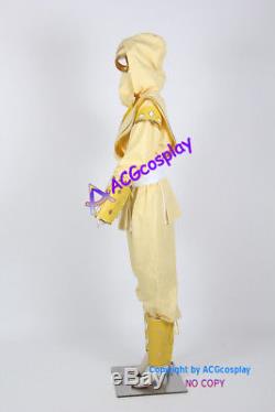 Power Rangers Yellow Ninjetti Ninja Ranger Cosplay Costume incl gloves