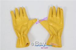 Power Rangers Yellow Ninjetti Ninja Ranger Cosplay Costume incl gloves