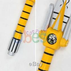Power Rangers Yellow Ranger Boy Sword Cosplay Prop 2PCS