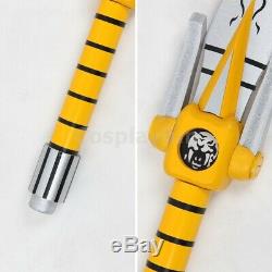 Power Rangers Yellow Ranger Boy Sword Cosplay Prop 2PCS Handmade