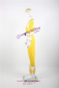 Power Rangers Yellow Ranger Cosplay Costume include belt and gloves