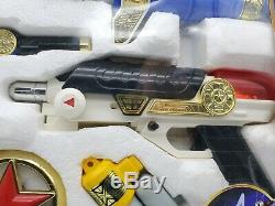 Power Rangers Zeo 7-IN-1 Blaster Weapon Set Toy Cosplay Bandai 1996 MMPR Rare