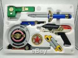 Power Rangers Zeo 7-IN-1 Blaster Weapon Set Toy Cosplay Bandai 1996 MMPR Rare