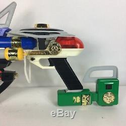 Power Rangers Zeo 7-IN-1 Blaster Weapon Set Toy Cosplay Bandai 1996 Rare Tested