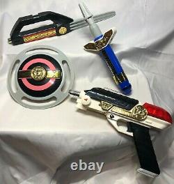 Power Rangers Zeo 7 In 1 Blaster Weapon Set 1996 Bandai Cosplay Incomplete
