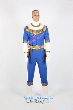 Power Rangers Zeo Blue Ranger Cosplay Costume include boots covers