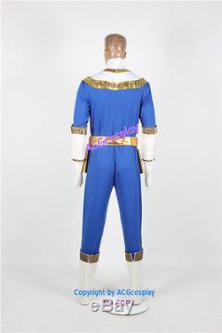 Power Rangers Zeo Blue Ranger Cosplay Costume include boots covers acgcosplay