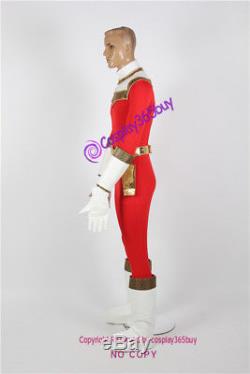 Power Rangers Zeo Red Ranger Cosplay Costume include boots covers
