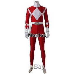 Power Rangers Zyuranger Geki Cosplay Tyranno Ranger Costume Jumpsuit Outfit