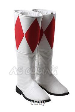 Power Rangers Zyuranger Geki Cosplay Tyranno Ranger Costume Jumpsuit+Shoes