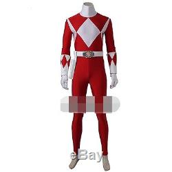Power Rangers Zyuranger Geki Cosplay Tyranno Ranger Costume Jumpsuit+Shoes #1