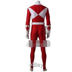 Power Rangers Zyuranger Geki Cosplay Tyranno Ranger Costume Jumpsuit+Shoes #1