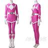 Power Rangers Zyuranger Mei Cosplay Ptera Ranger Costume Pink Jumpsuit +Boots