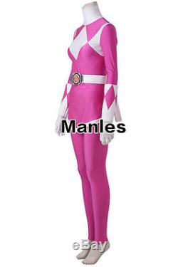 Power Rangers Zyuranger Mei Cosplay Ptera Ranger Costume Pink Jumpsuit Women