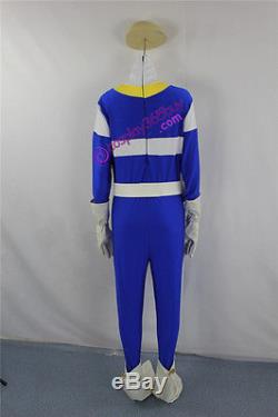Power Rangers in Space Johnson Blue Space Ranger Cosplay Costume