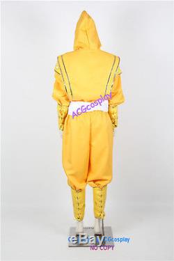 Power Rangers yellow Ninjetti Ninja Ranger Cosplay Costume yellow ranger costume