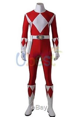Power Red Ranger Cosplay Costume