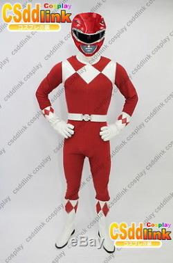 Power Red Ranger Cosplay Costume Rangers CSddlink outfit