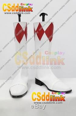 Power Red Ranger cosplay shoes boots