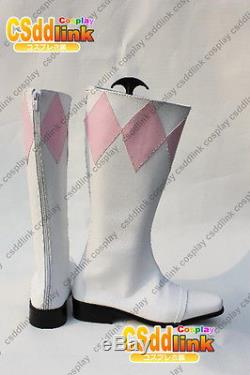 Power ranger Pink ranger cosplay shoes boots csddlink