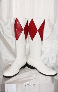Power ranger Red ranger cosplay Costume Boots Boot Shoes Shoe