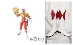 Power ranger Red ranger cosplay Costume Boots Boot Shoes Shoe UK