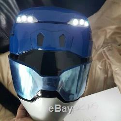 Power rangers beast morphers blue cosplay helmet