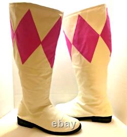Pterosaur Pink Ranger Cosplay Shoes Mighty Morphin Power Rangers Boots Size W 11