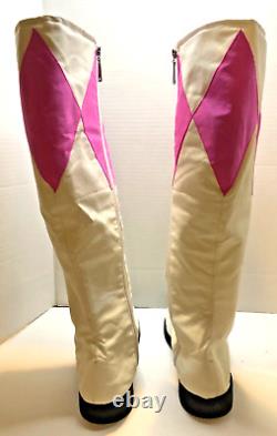 Pterosaur Pink Ranger Cosplay Shoes Mighty Morphin Power Rangers Boots Size W 11
