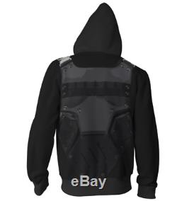 Punisher 3D printing Cosplay Hoodie Sweatshirt Zip up Jacket Coat Costume